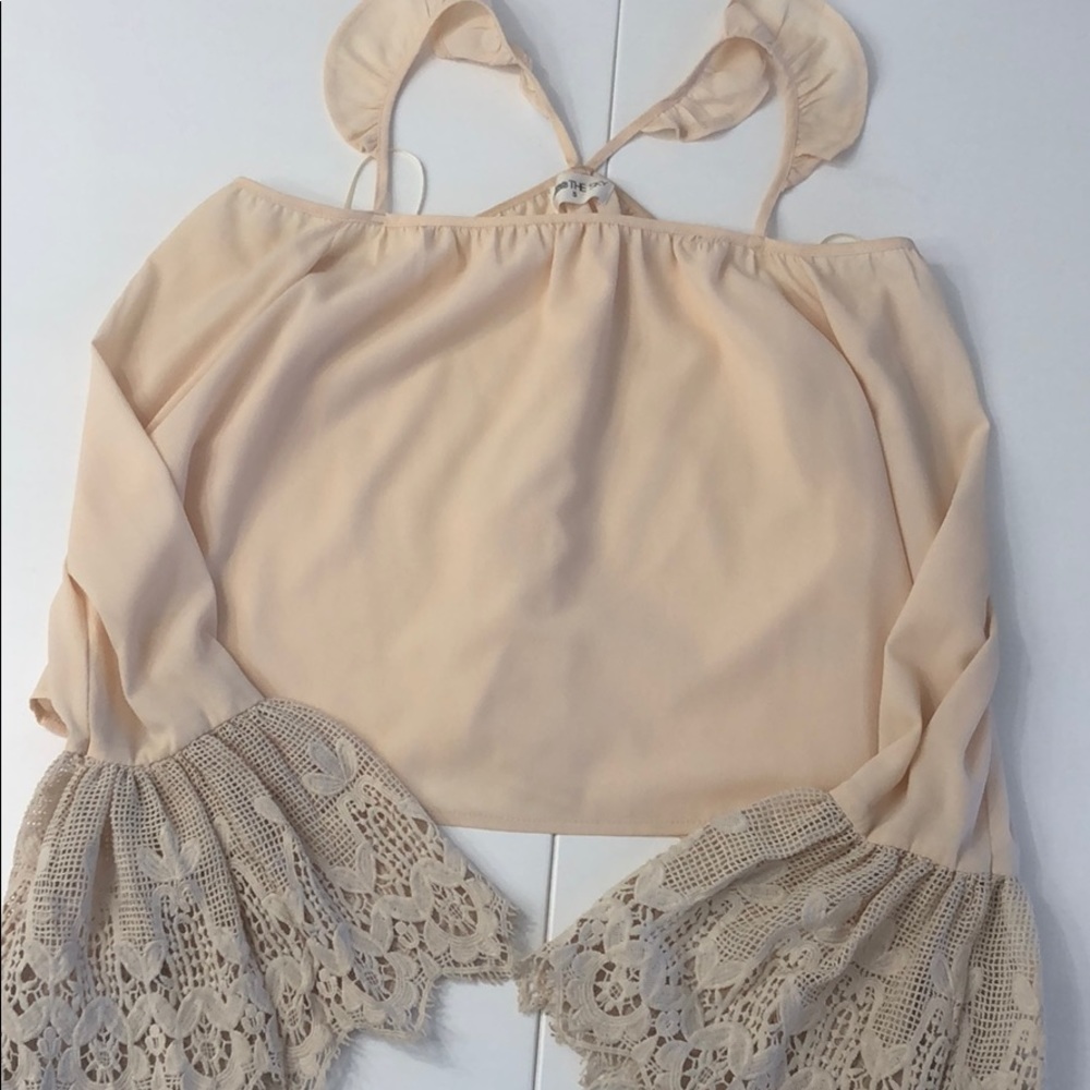 REVOLVE Crochet off the shoulder top